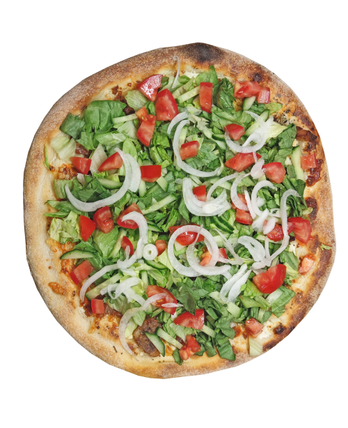 Gyros Vegán pizza